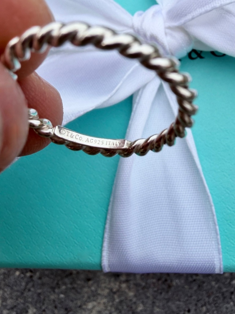 Tiffany & Co. Twist Band Silver, 6.5 - Picture 3 of 3